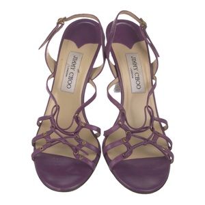 Jimmy Choo leather slingback sandals